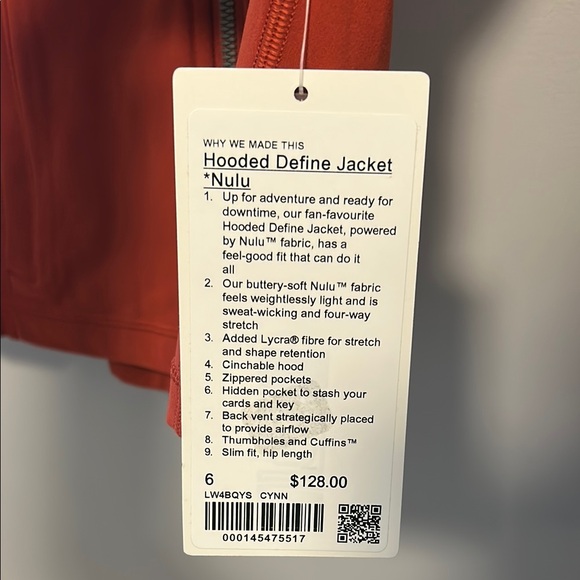 lululemon athletica Women's Define Jacket NWT Size 6 - Picture 5 of 5